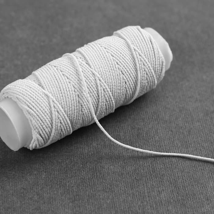 Резинки шпульные, 10 г, 20±2 м, 5 шт., белая