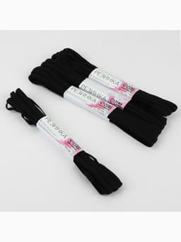 Резинки бельевые, 6 мм, 5.5±0.5 м, 4 шт., чёрные