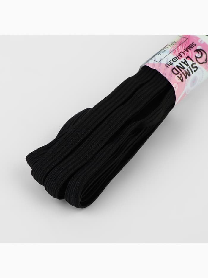 Резинки бельевые, 6 мм, 5.5±0.5 м, 4 шт., чёрные