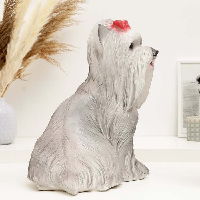 Копилка для денег «Йоркширский терьер», гипс, 30×21×35 см