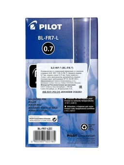 Стираемая ручка Pilot. Frixion, гелевая, синий стержень BL-FR-7 (L), узел 0.7 мм