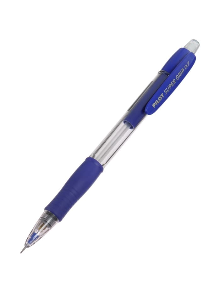 Карандаш механический Pilot. Super Grip, толщина грифеля 0.7 мм, НВ, резиновый упор