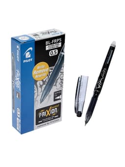 Стираемая ручка Pilot. Frixion, гелевая, чёрный стержень BL-FRP5 (B), узел 0.5 мм