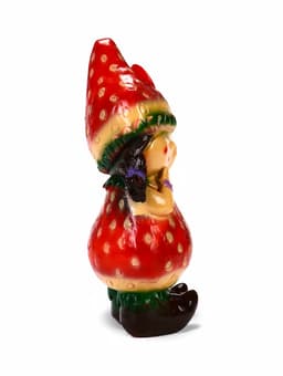 Садовая фигура из гипса «Девочка - клубничка», 11×15×31 см