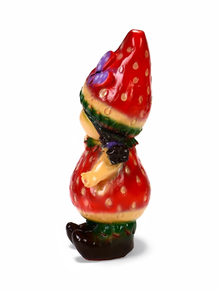 Садовая фигура из гипса «Девочка - клубничка», 11×15×31 см