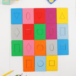 Досочки Сегена, крашеные, 18 шт., размер досочки: 7×9.5 см