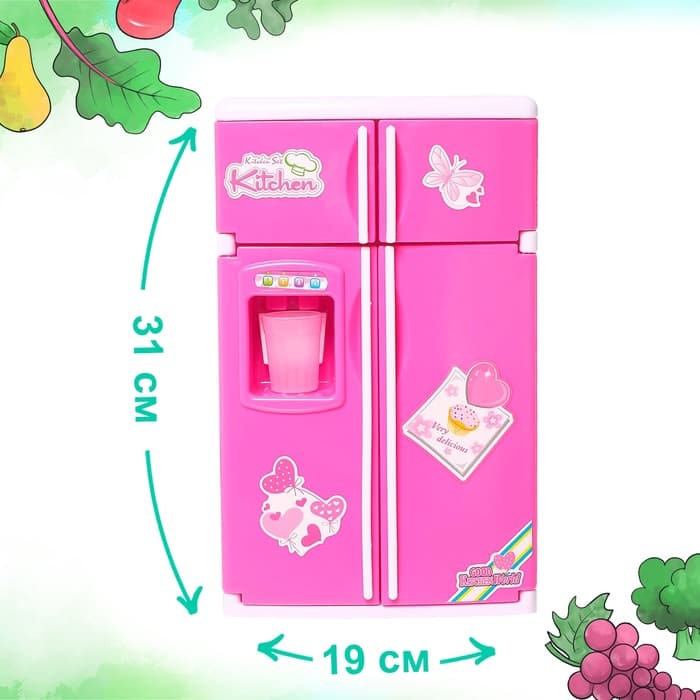 Бытовая техника «Холодильник двухдверный», 20 аксессуаров, свет, звук