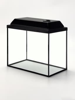 Аквариум «Прямоугольный» с крышкой, 25 л, 38×21×31/36 см, чёрный