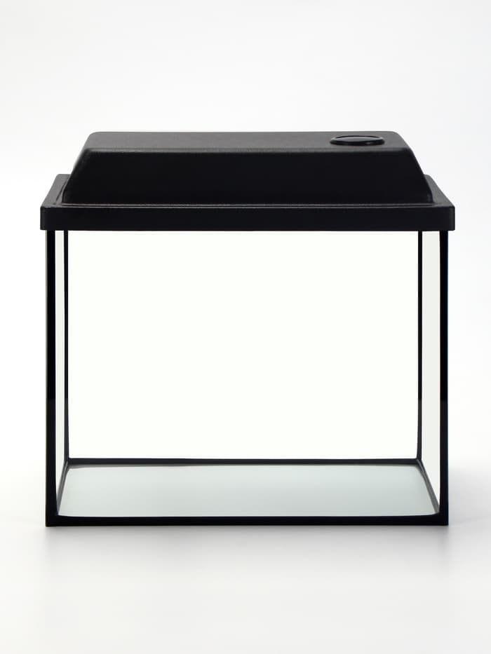 Аквариум «Прямоугольный» с крышкой, 25 л, 38×21×31/36 см, чёрный