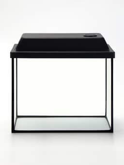 Аквариум «Прямоугольный» с крышкой, 25 л, 38×21×31/36 см, чёрный