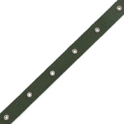Ошейник брезентовый однослойный, 52×2 см, ОШ 25-45 см, тёмно-зелёный