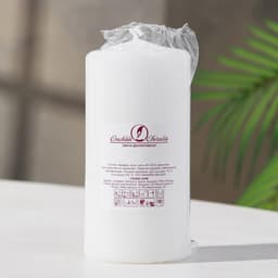 Свеча - цилиндр, 6×12.5 см, 35 ч, 275 г, белая