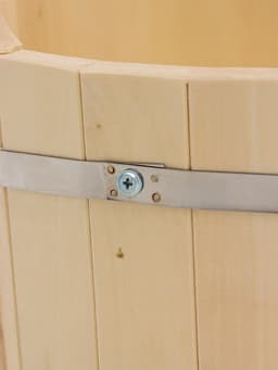 Шайка - таз для бани и сауны, 15 л, деревянная, пластиковая вставка, «Добропаровъ»