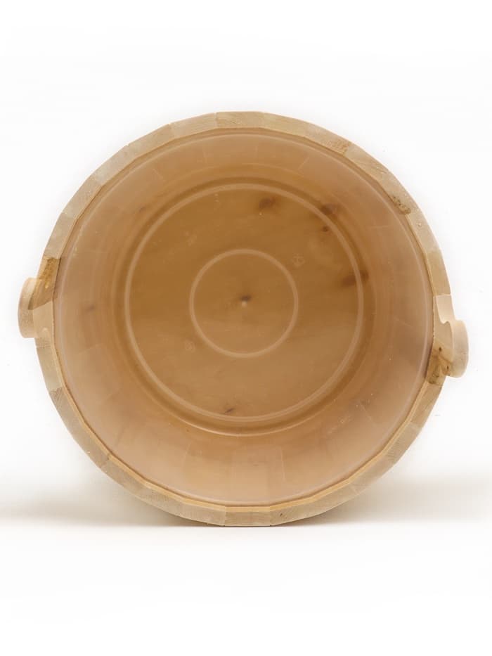 Шайка - таз для бани и сауны, 15 л, деревянная, пластиковая вставка, «Добропаровъ»