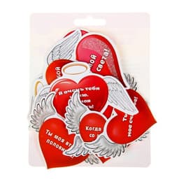 Набор комплиментов-пожеланий «10 любовных признаний», 10 шт.,11.4×14.5 см, 250 г/м²