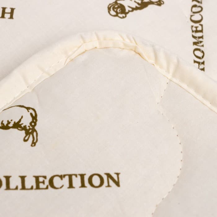 Одеяло 1.5 сп. «Этель. Овечья шерсть» 140×205 см, тик, 300 г/м²