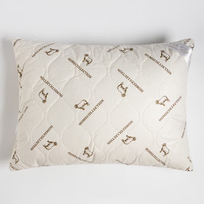 Подушка «Этель», подстёжка — овечья шерсть, 50×70 см, тик