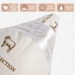 Подушка «Этель», подстёжка — овечья шерсть, 50×70 см, тик