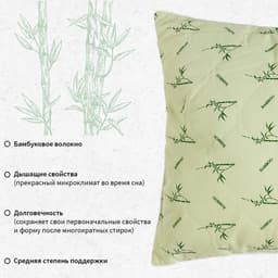 Подушка «Этель», подстёжка — бамбук, 70×70 см, тик