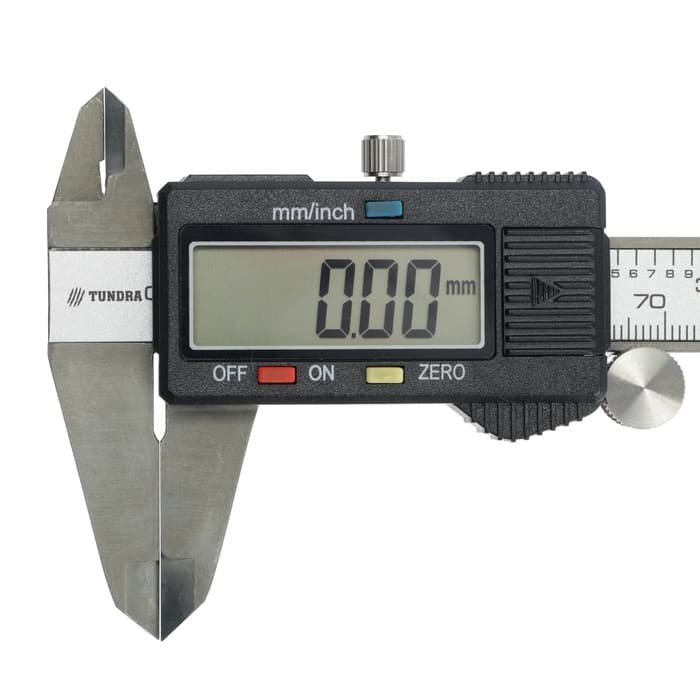 Штангенциркуль электронный ТУНДРА, металлический, с глубиномером, 150 мм