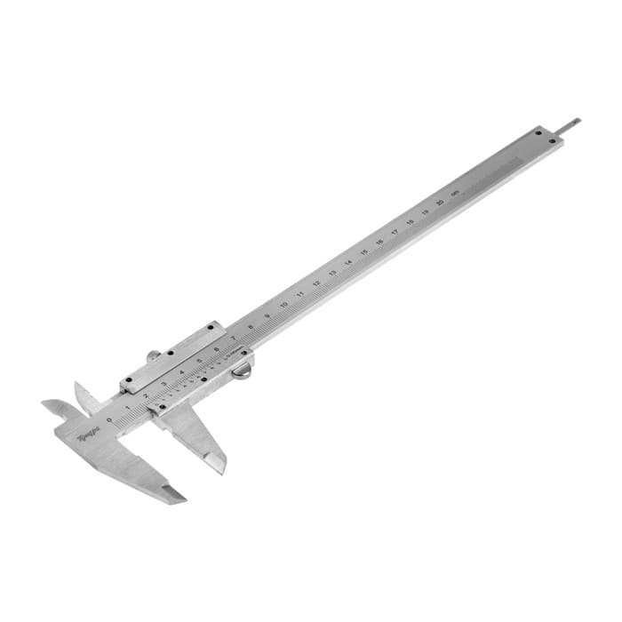 Штангенциркуль ТУНДРА, металлический, с глубиномером, цена деления 0.05 мм, 200 мм