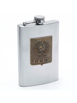 Подарочный набор «СССР»: фляжка 270 мл, 2 стопки, воронка, брелок