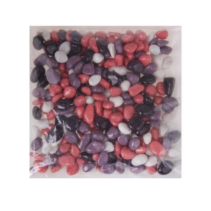 Грунт для аквариума DECOR DE «Галька цветная», фр. 8-12 мм, сиреневый/белый/розовый/фиолетовый, 800 г