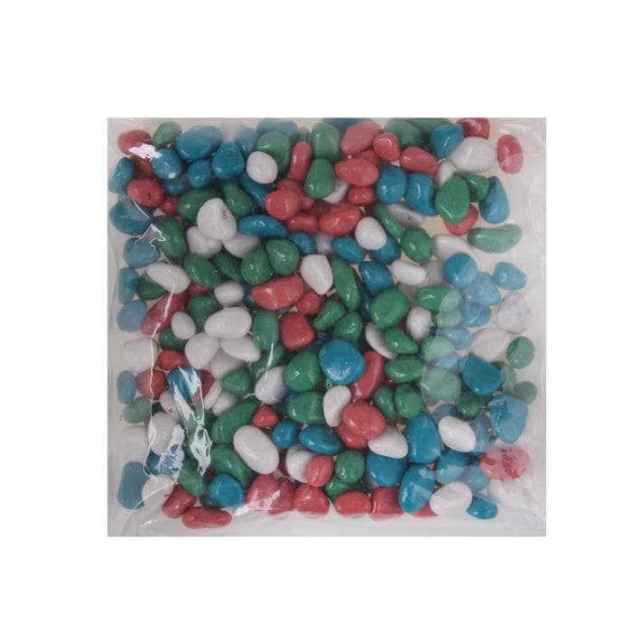 Грунт для аквариума DECOR DE «Галька цветная», фр. 8-12 мм, салатовый/белый/бирюзовый/розовый, 800 г