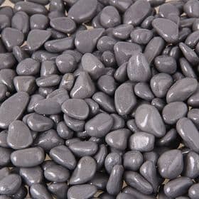 Грунт для аквариума DECOR DE «Галька цветная», фр. 8-12 мм, серая, 800 г