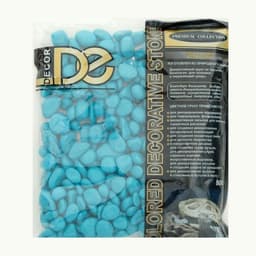 Грунт для аквариума DECOR DE «Галька цветная», фр. 8-12 мм, бирюзовая, 800 г