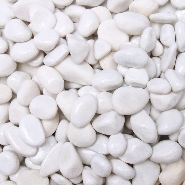 Грунт для аквариума DECOR DE «Галька цветная», фр. 8-12 мм, белая, 800 г