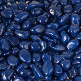 Грунт для аквариума «Галька цветная, темно-синяя» 800 г фр 8-12 мм