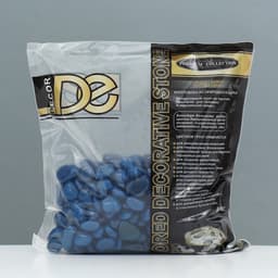 Грунт для аквариума «Галька цветная, темно-синяя» 800 г фр 8-12 мм