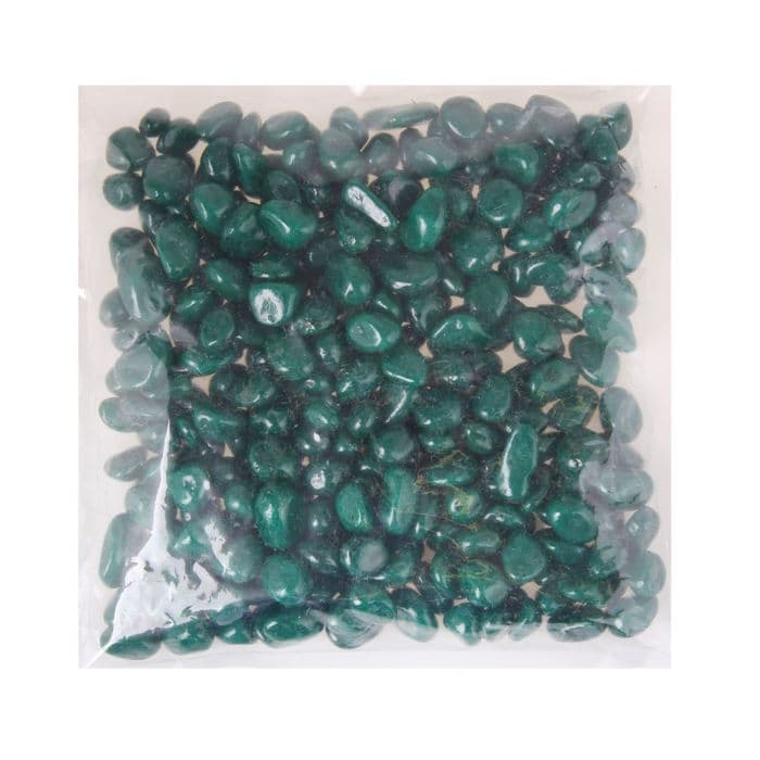 Грунт для аквариума DECOR DE «Галька цветная», фр. 8-12 мм, темно-зелёная, 800 г