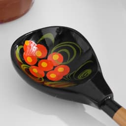 Ложка деревянная «Чернушка», хохлома, МИКС