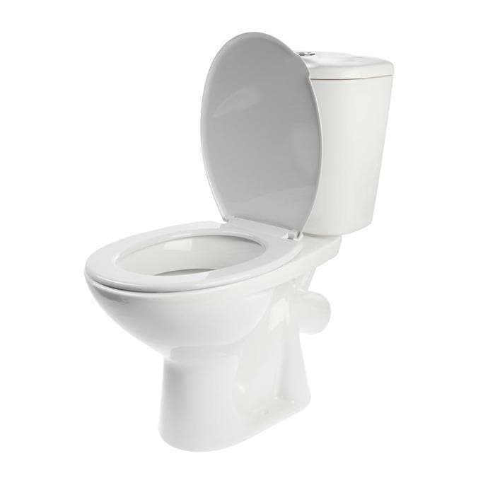 Унитаз компакт ЛЗСФ «Универсал NEW 45», нижняя подводка, косой выпуск, сиденье, кнопка