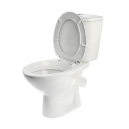 Унитаз компакт ЛЗСФ «Универсал NEW 45», нижняя подводка, косой выпуск, сиденье, кнопка