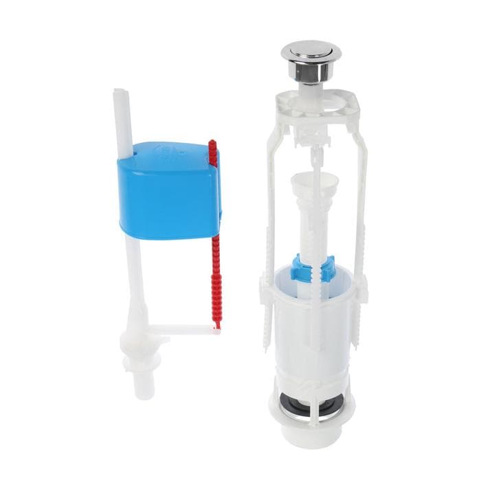 Унитаз компакт ЛЗСФ «Универсал NEW 45», нижняя подводка, косой выпуск, сиденье, кнопка