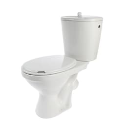 Унитаз компакт ЛЗСФ «Универсал Эконом», боковая подводка, косой выпуск, сиденье, шток