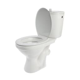 Унитаз компакт ЛЗСФ «Универсал Эконом», боковая подводка, косой выпуск, сиденье, шток