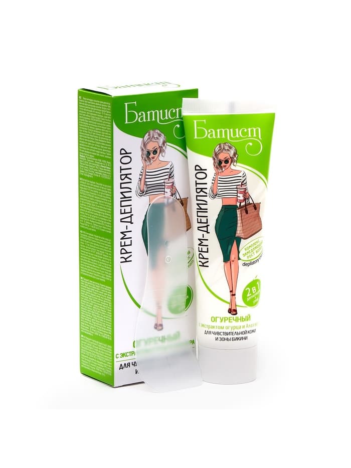 Крем для депиляции «Батист» огуречный, 100 мл