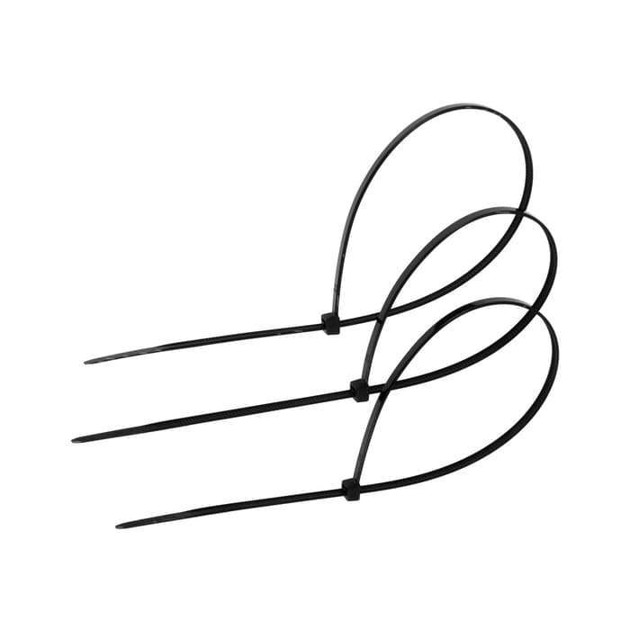 Хомут нейлоновый для стяжки, ТУНДРА, 3.6×300 мм, черный, 100 шт.