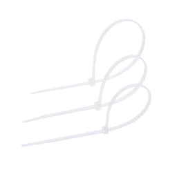 Хомут нейлоновый для стяжки, ТУНДРА, 3.6×200 мм, белый, 100 шт.