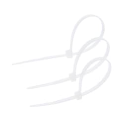 Хомут нейлоновый для стяжки, ТУНДРА, 3.6×150 мм, белый, 100 шт.