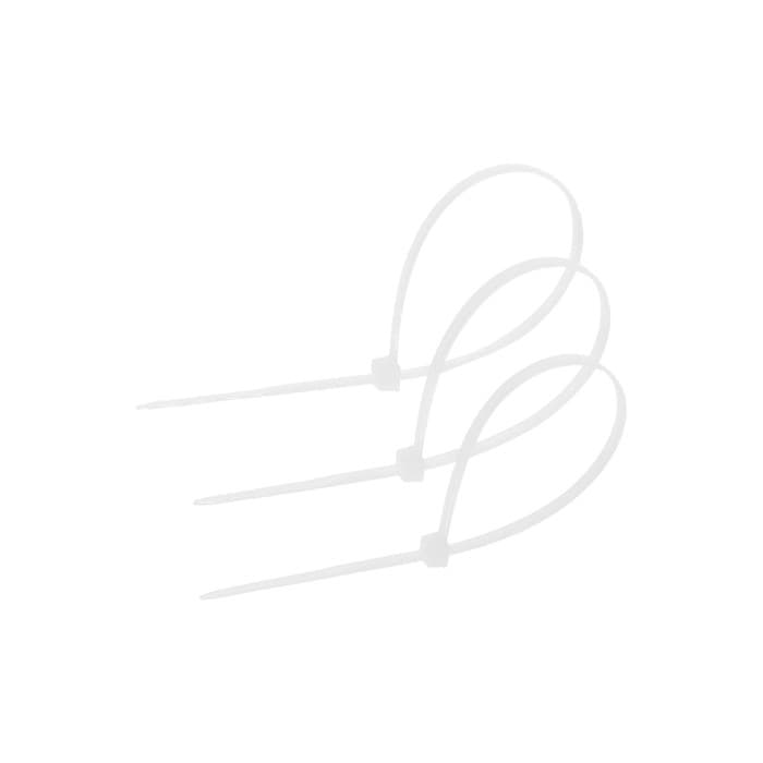 Хомут нейлоновый для стяжки, ТУНДРА, 2.5×150 мм, белый, 100 шт.