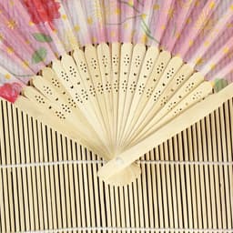 Веер складной «Цветы», h=21 см, рисунок МИКС