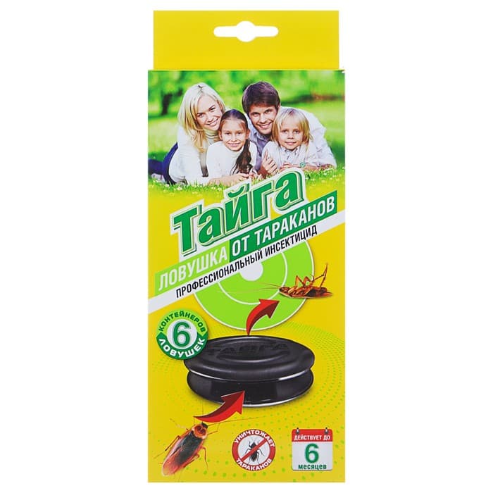 Ловушка от тараканов «Тайга», 6 шт.