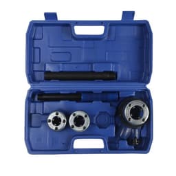 Набор клуппов трубных ТУНДРА, 1/2"-3/4-1 + трещотка, рукоять, удлинитель, 6 предметов