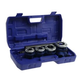 Набор клуппов трубных ТУНДРА, 1/2"-3/4-1-1 1/4" + трещотка в сборе, 7 предметов