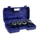 Набор клуппов трубных ТУНДРА, 1/2"-3/4-1-1 1/4" + трещотка в сборе, 7 предметов